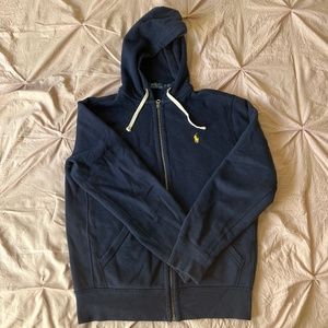 Polo by Ralph Lauren full zip navy blue hoodie